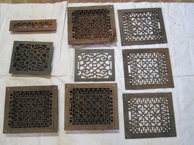 Antique Cast Iron Floor Grates 9 Victorian Architectural Salvage