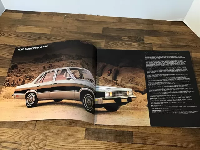 1980 Ford Fairmont and Futura 20-page Original Car Sales Brochure Catalog 3