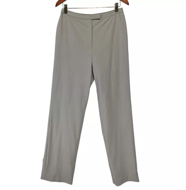 Tahari Arthur S Levine Dress Pants Womens 6 Beige High Rise Flat Front Trouser