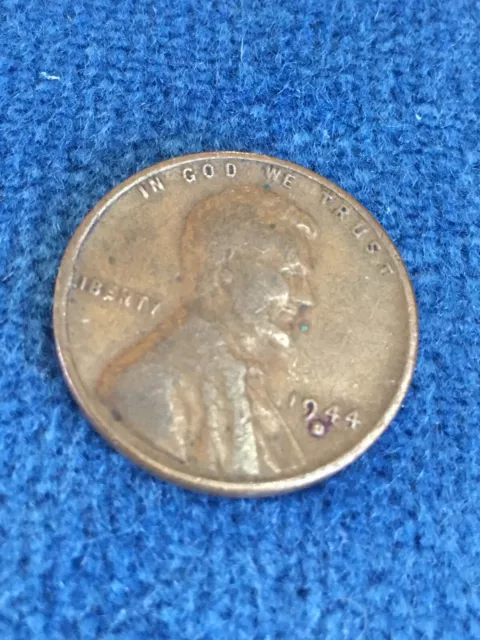 Rare S Over D 1944 Lincoln Wheat Penny D Mint One Cent Rim Error "L" 1C