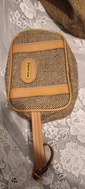 Fifth Avenue Vintage Brown Tweed Overnight Bag