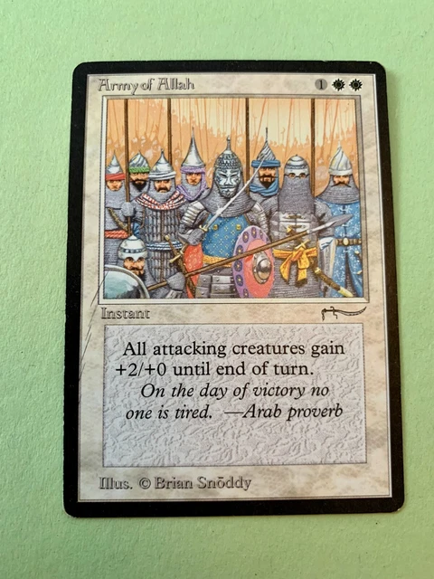 MTG, ARABIAN NIGHTS, Army of Allah, (First Print Run) £3.22