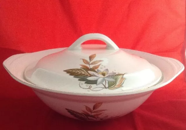 1957 Portland Pottery Cobridge Lidded Vegetable Serving Dish