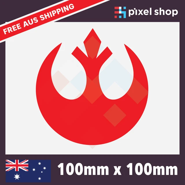 Rebel Alliance Symbol Sticker / Decal - Star Wars Galactic Trooper Jedi Fun 10cm