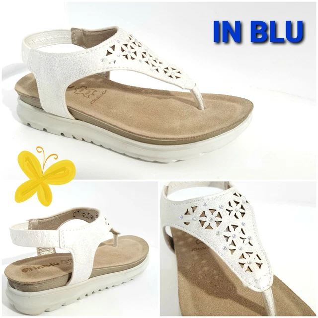 Sandalo IN BLU infradito bambina pelle soft leggero (offerta)