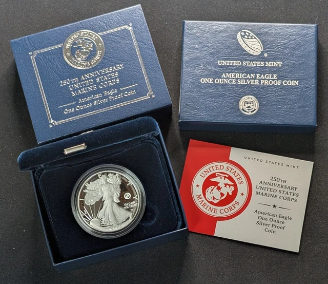 2025 P $1 Proof Silver American Eagle Marine Corps Privy NGC PF70 2025 P $1 Proof Silver American Eagle Marine Corps Privy NGC PF70