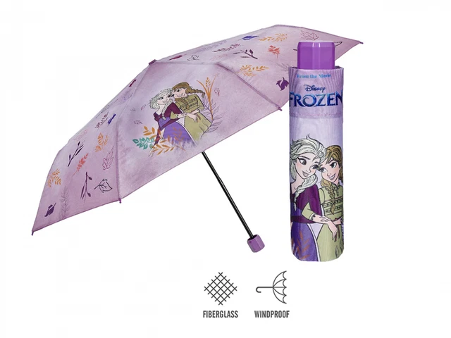 Ombrello mini con apertura manuale 50cm antivento Disney Frozen 2 Perletti
