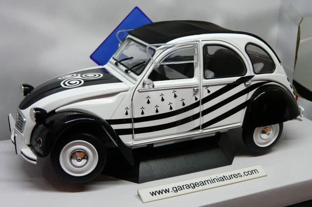 CITROEN 2CV6 BREIZH 1982 SOLIDO S1850018 ECHELLE 1/18 EME miniature collection