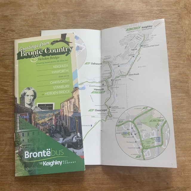 TRANSDEV GREETINGS FROM Keighley and Hebden Bridge bus timetable May