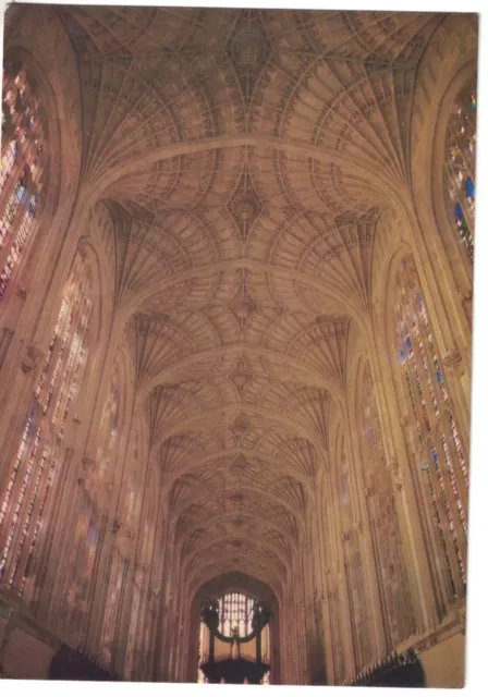 Vintage Postcard - The Great Vault - King’s College Chapel - Cambridge