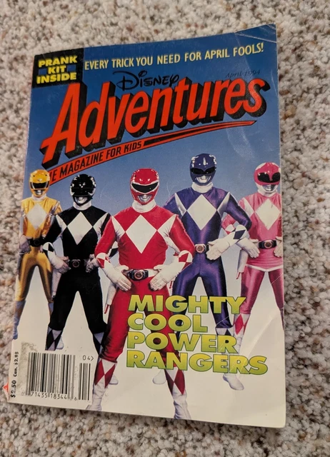 DISNEY ADVENTURES MAGAZINE Mighty Morphin Power Rangers Issue £3.02 ...