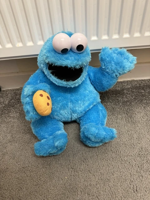 SESAME STREET COOKIE Monster Large 18” Talking Hand Puppet Plush Soft ...