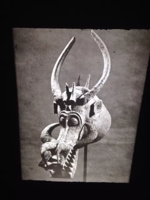 Senufo Fire Splitter Helmet Mask- Ivory Coast African Tribal Art 35mm Slide