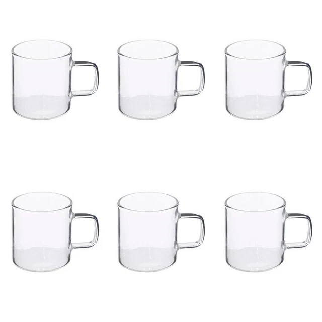 Lot de 6 Tasses à Café "Mia" 10cl Transparent