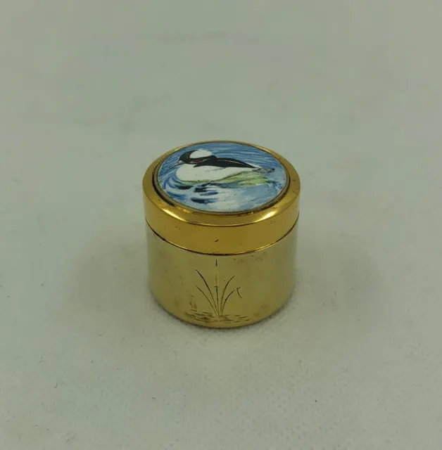 Vintage Limited edition sterling silver and Enamel pill box London 1978