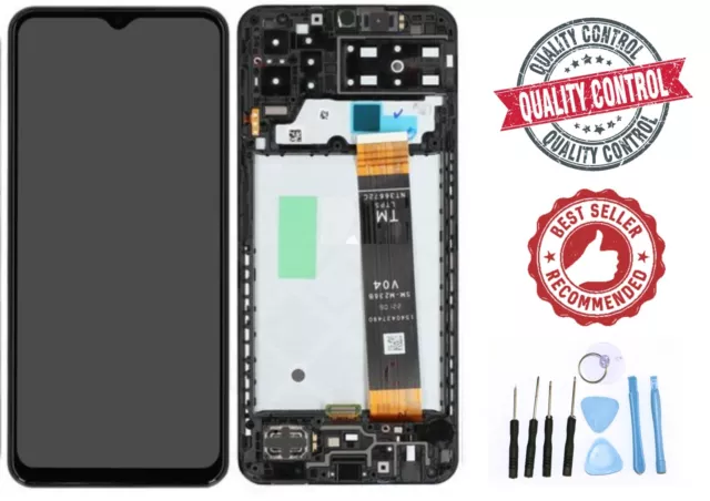 Original Samsung Galaxy A13 4G 2022 A135F LCD Display Touchscreen Rahmen Schwarz