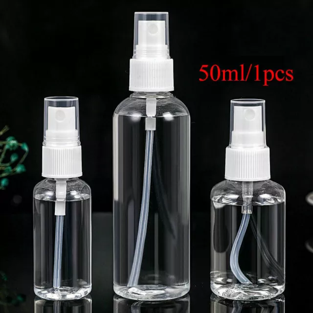 1pcs Klar Haustier Make-Up Nachfüllbar Spray Flasche Parfüm Zerstäuber Leer Q