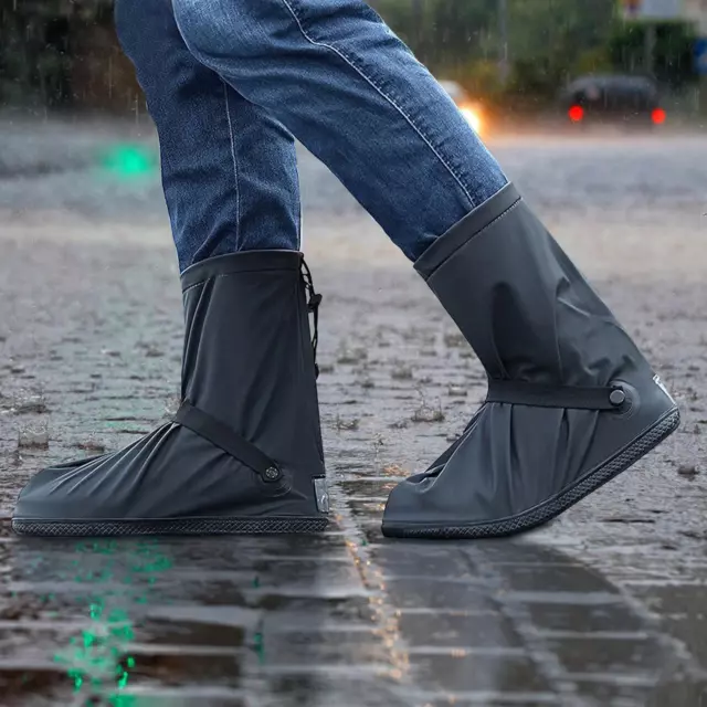 Acheter Bottes de pluie Couvre-chaussures imperméables en silicone épais  Protecteurs de chaussures unisexes Couvre-chaussures antidérapants  Réutilisables Bottes de pluie de voyage en plein air