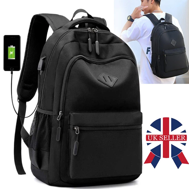 Mens Womens Large Laptop Backpack Rucksack Shoulder School Waterproof Travel Bag