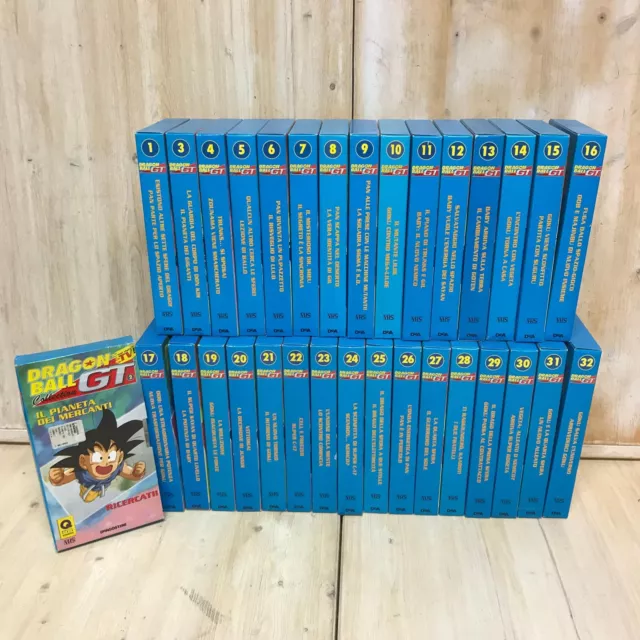 Lotto VHS DRAGON BALL GT Collection De Agostini quasi completa 1-32