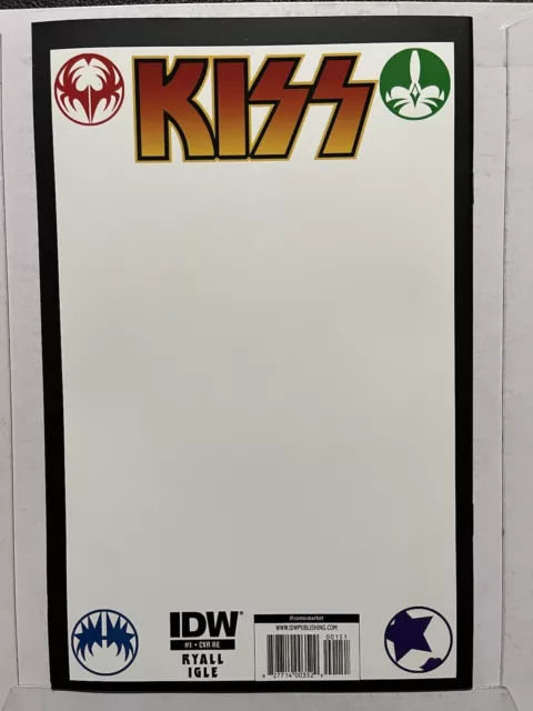 Kiss 1 Comicmarket Exclusive Variant Cover 1St First Print Idw Comics 2