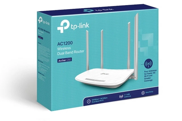 Defekt! TP-Link Archer C50 AC1200 Dualband WLAN Wireless WiFi Router