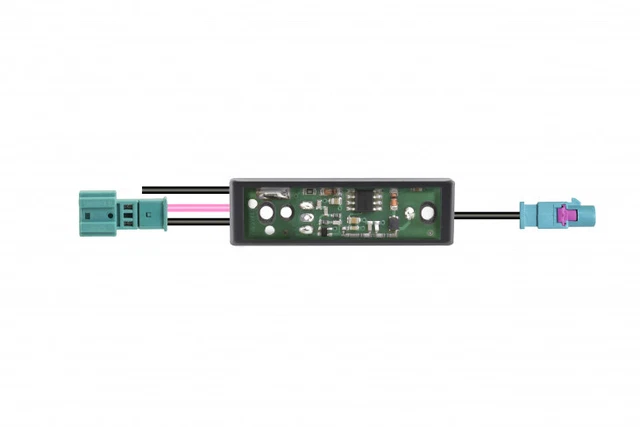 Adaptateur Antenne Auto Fakra Vers DIN Avec Ampli - 18cm - Pour FM Stéréo Chrysler Dodge VW
