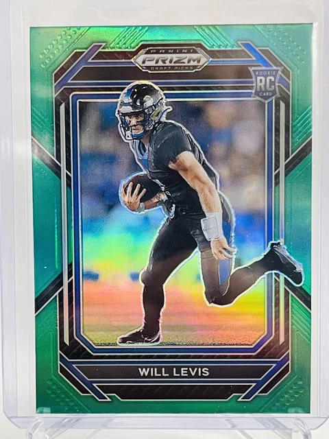 2023 Panini Prizm Draft Picks Will Levis Green Prizm RC #103 Tennessee Titans