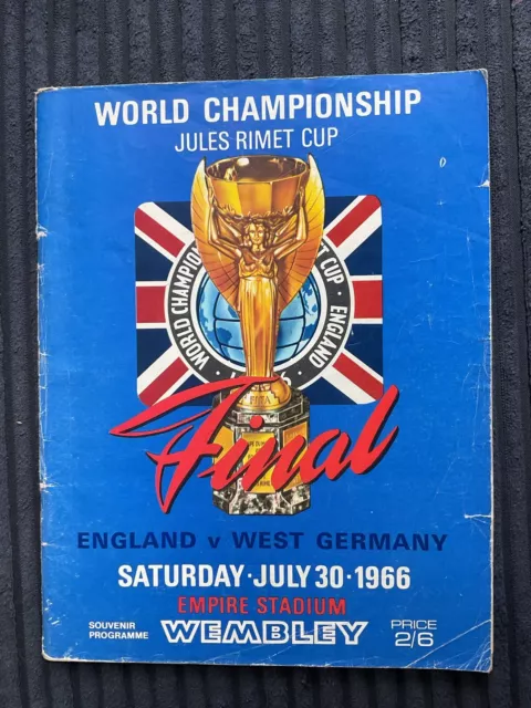 England v West Germany 1966 Wembley World Cup Final Official Programme