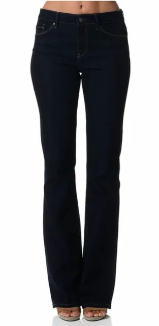 Esprit Women Denim Jeans Sz AU 8 W26 Blue High Rise Skinny Bootcut Pockets NEW