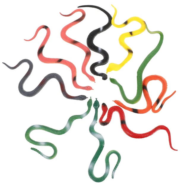 PVC Juguete de serpiente imitado Serpientes de fiesta Escritorio