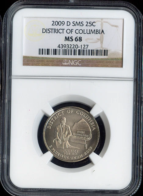 2009 D District of Columbia Quarter NGC MS68 SMS QUALITY✔️