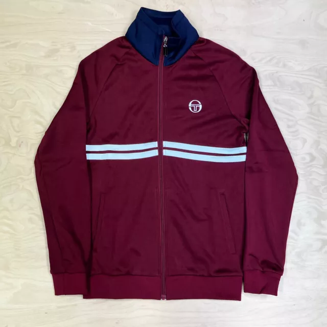 Sergio tacchini tracksuit deals top claret and blue