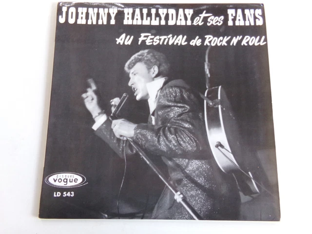 Johnny Hallyday "au festival de rock n'roll" disque Vogue réf: LD 543