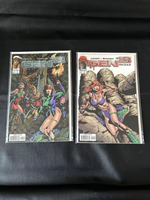GEN 13 BOOTLEG #11-12 Castle of Dr MONSTRO Story Arc Set  Image Comics 1997 Lot