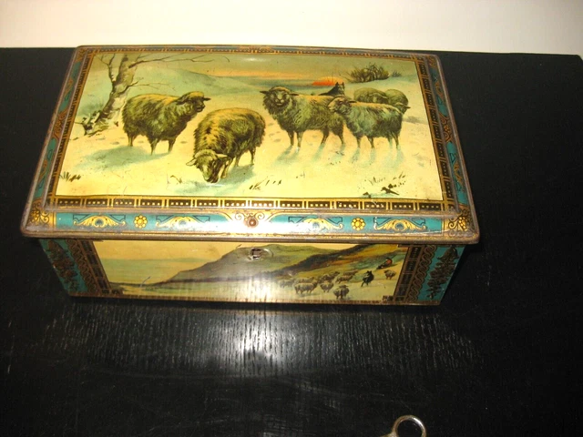 JOUET ANCIEN COFFRET dînette poupée années 30-40 porcelaine boîte