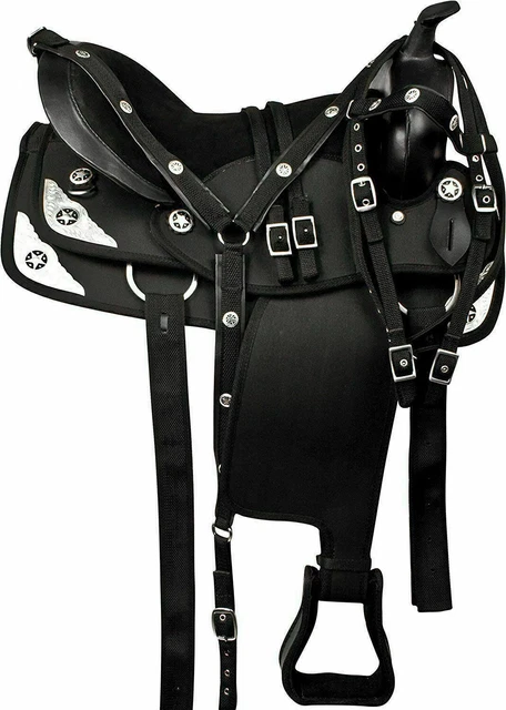 Nouvelle taille de selle de cheval synthétique Western Barrel Racing (10 "à...