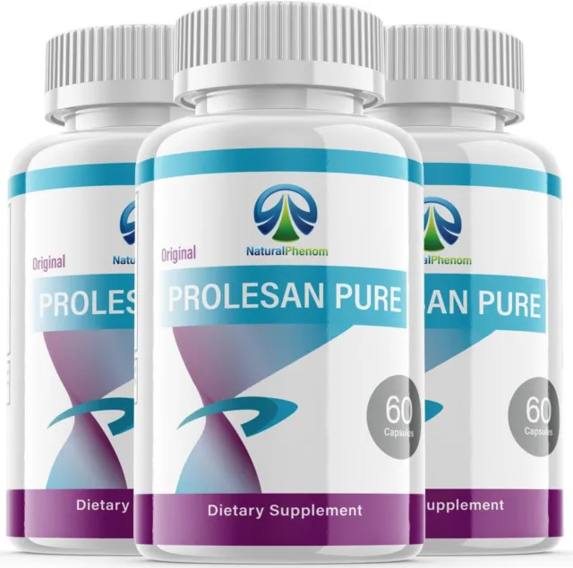 3 - Prolesan Pure Supplement Pills - Support Weight Loss, Fat Burn -180 Capsules