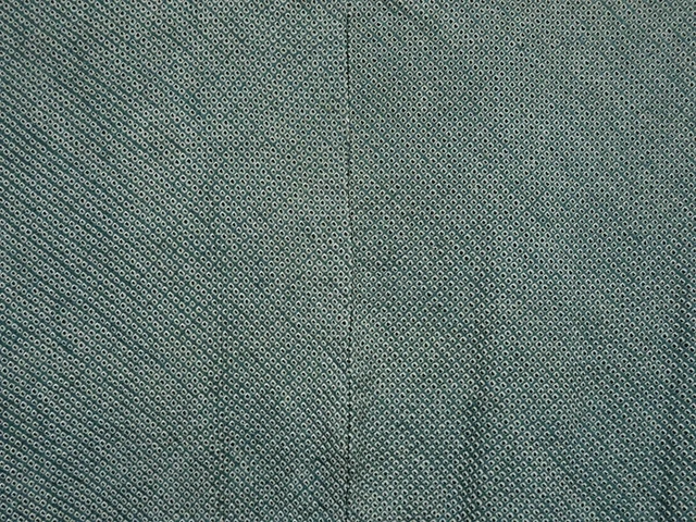 0519i08z520 Vintage Japanese Kimono Silk SHIBORI HAORI Dark cyan 3