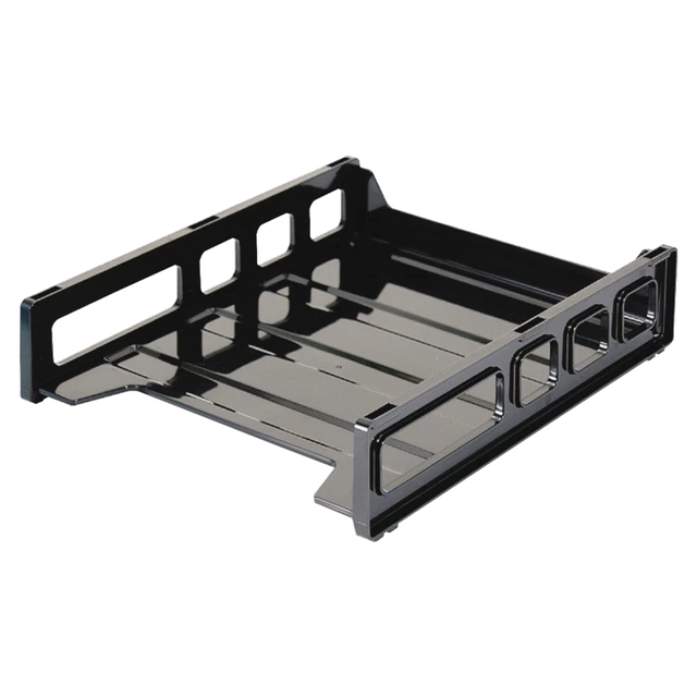 Letter Tray, Front Load, 10-1/2"x12-1/2"x2-7/8", Black