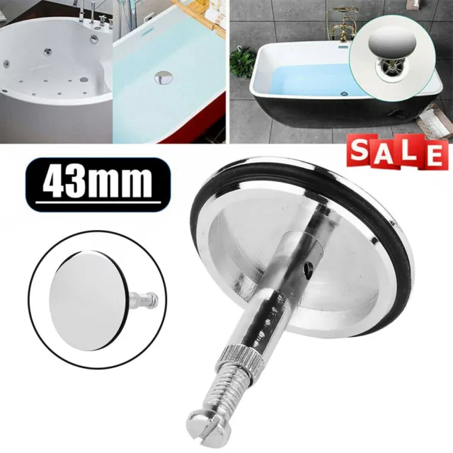 1 x tappo vasca da bagno tappo di scarico tappo valvola vasche da bagno pop up scarico 43 mm
