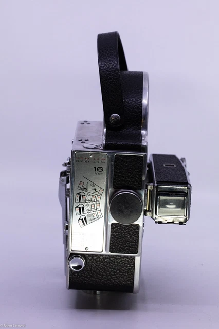 Caméra Bolex Paillard H16 (1956) + 3 objectifs Angénieux