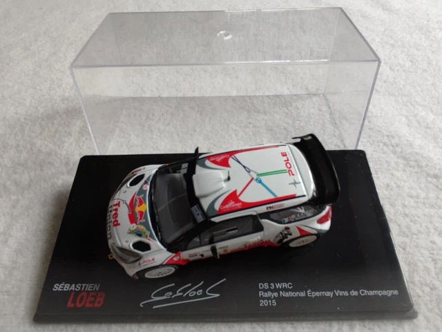 Voiture Rallye 1/43 Sébastien Loeb Citroën DS3 WRC 2012 - Altaya, Métal, Neuve - Collection