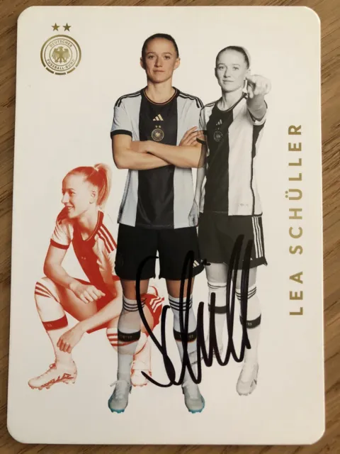 Handsignierte Autogrammkarte *LEA SCHÜLLER* DFB Frauen Damen Deutschland WM 2023