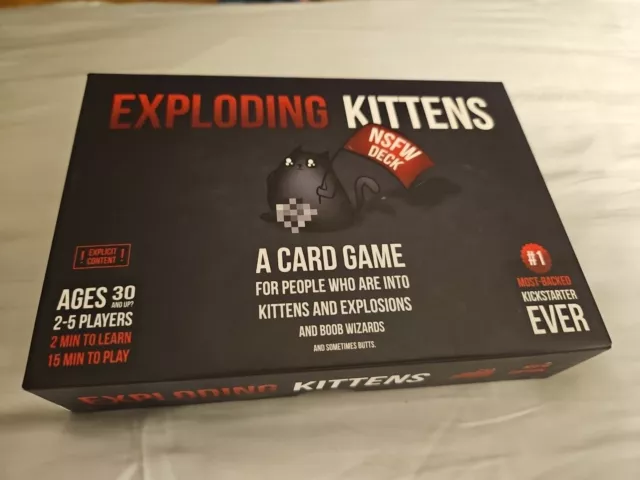 Exploding Kittens NSFW Edition ADULTS ONLY Card Game - Open box, Complete