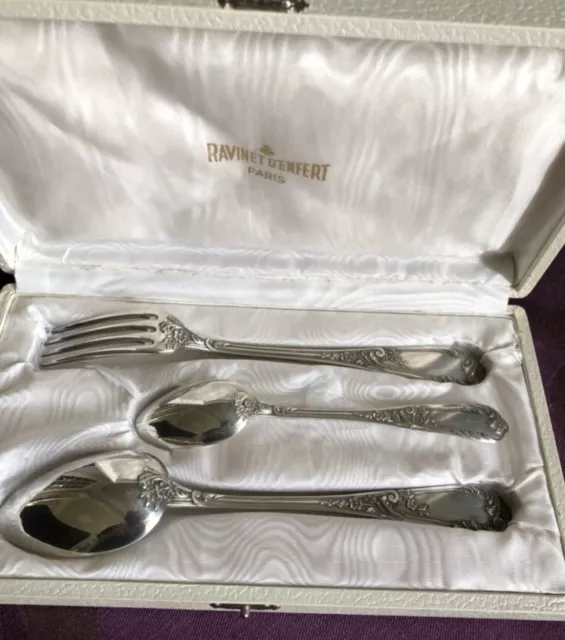 Vintage Ravinet D'Enfert Flatware Set of 34