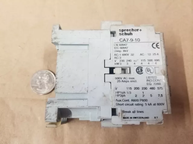 Sprecher+Schuh CA7-9-10 Contactor