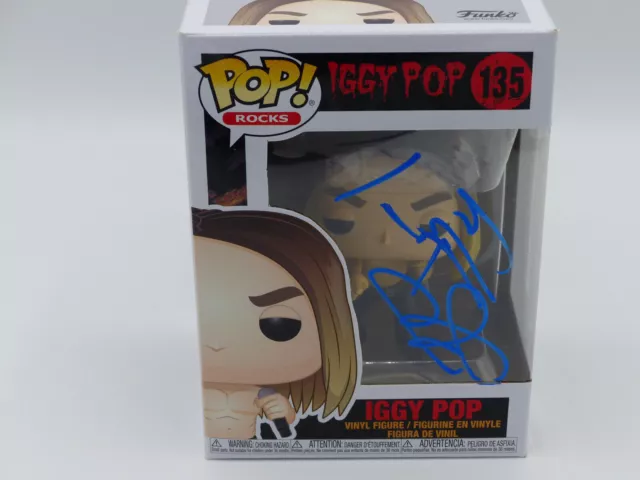 IGGY POP signed Autogramm signiert auf Funko Pop! Vinyl 135