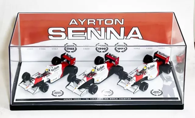 01. Ayrton Senna Mclaren Honda 3x Formula 1 World Champion 1:43