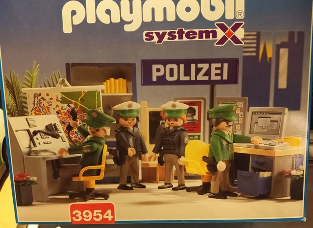PLAYMOBIL 3954 POLIZEI-STATION-ZENTRALE mit vielen Extras EUR 27,00 ...
